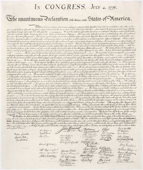 Image of the Declaration of Independe