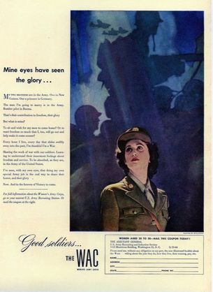 WAC Recruiting Ad - Life magazine - 1944