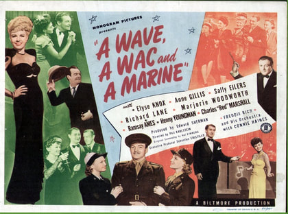 Color movie poster of the 1944 film, 