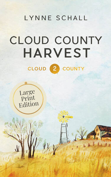 Book Cover of Cloud County Harvest, Book 2 in the Cloud County Series, large print
